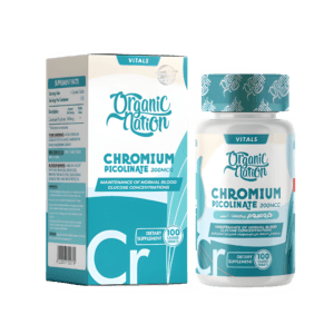 Organic Nation Chromium Picolinate 200MCG-100Serv.-100Tablets