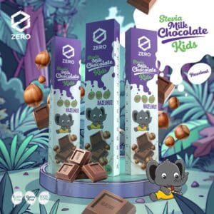 STEVIA MILK CHOCOLATE KIDS HAZELNUT
